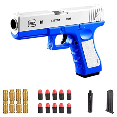 XACC Shell Ejection Soft Bullet Toy Gun, 1:1 Size Toy GunSoft Bulletgun with Ammo Shells and Bullets, Toy Guns That Look Real for Boy Toys Gift for Ch