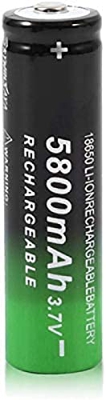 Alta Capacidad 3.7V 5800Mah 18650 Li Ion Batería Ion Lightplaire De La Dispositivos de iluminación LED Dispositivos portátiles, Paquete de 2