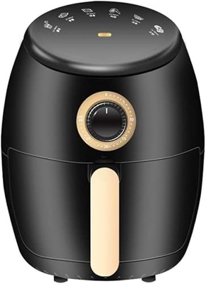 Freidora de Aire 1500W Cavidad Interior de Metal Freidora de Aire Libros LED Pantalla táctil Digital y Cesta Cuadrada Antiadherente Cada Familia