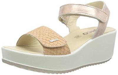 Igi&Co Dcd 16677, Sandalias de tacón de cuña Mujer, Bianco, 40 EU