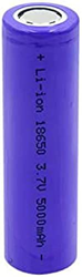 Batería de Iones de Litio de Capacidad Completa 3,7 V 5000Mah 18650, Recargable para Banco de energía de Linterna Led, 1 Pieza en oferta