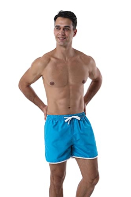 Mermaid Bañadores Hombre Shorts, Pantalones Cortos de Playa de Verano, Shorts de Baño de Secado Rápido para Natación Vacaciones y Surf, Talla M-3XL