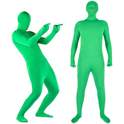Andoer Traje de Cuerpo Entero Verde, fotografía de Cuerpo Entero, Traje Verde de cromakey, Unisex, Traje Verde para Adultos, elástico, Disfraz para Fo en oferta
