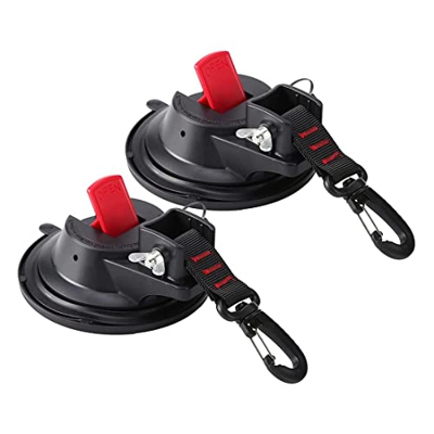 caapmony Cuenco de succión resistente con gancho de seguridad extraíble para fijar de lona de camping accesorios para juguetes para perros