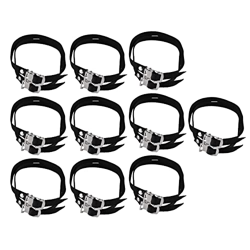 Phopurtall 10 pares de bandas de pedales de bicicleta, ciclismo, araña, antideslizante, correa de corbata, cuerda, ciclismo, cinturones de seguridad en oferta