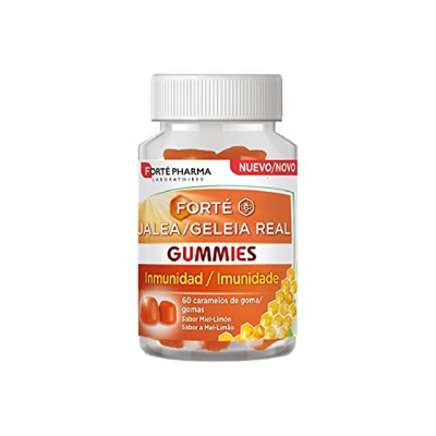 Forté Jalea Real Inmunidad Gummies 60 Caramelos de Goma,complemento alimenticio con todos los beneficios de la jalea real, con vitamina D
