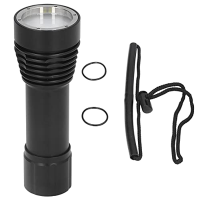 Yolispa Luz de buceo Aleación de aluminio 5000LM 4 modos subacuáticos Flas para pesca0 Luz de buceo Submarino Flas Buceo Luz de buceo Submarino Flas B