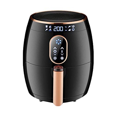 Freidora de aire, cocina saludable baja en grasa sin aceite, mini horno con pantalla táctil, 1300 W, 2,6 l, función de temporizador, temperatura ajust