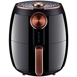 Freidora de aire para uso doméstico 4.5L Nueva freidora de aire, 4.5 Qt 1400W Freidoras de aire eléctricas de acero inoxidable Horno Cocina sin aceite características