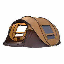 Carpa emergente de 6 personas Cuchas emergentes fáciles for acampar con vestíbulo, doble capa impermeable configuración ventana emergente carpa grande precio