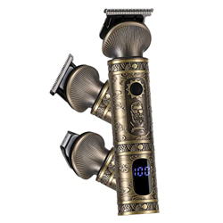 Hatteker Hair Clipper Set Cortador De Pelo Sets De Aseo De La Barba Recortador De Barba Cabezal De Corte En Forma De T Para Hombres Recortador De Prec en oferta