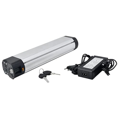 WILLQ Batería Bicicleta eléctrica 36V 10Ah 12Ah 12.8Ah Batería de Iones Litio Batería de Bicicleta con Cargador Batería de Marco Interno Batería Recar