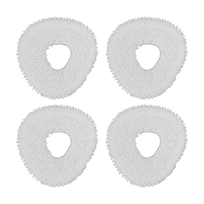 Qcwwy 4 Paños Reutilizables para Fregona para Barrido Robot, Accesorios para Robot Aspirador, Paño Reutilizable para Limpieza del Hogar para Aspirador