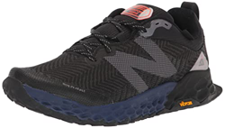New Balance Women's Fresh Foam Hierro V6 Trail Running Shoe, Black/Night Tide, 5.5 en oferta