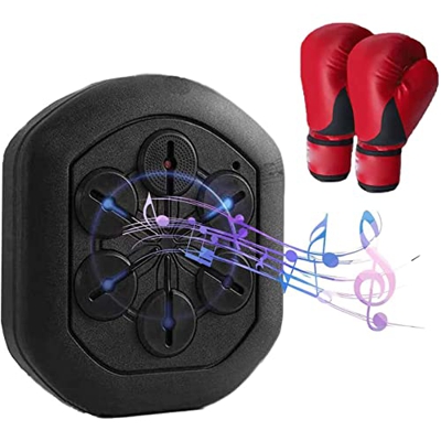 THERES Estera de Boxeo de Objetivo electrónico, práctica de Boxeo Inteligente, Equipo de Boxeo de Pared, probador de Fuerza con música e iluminación, 