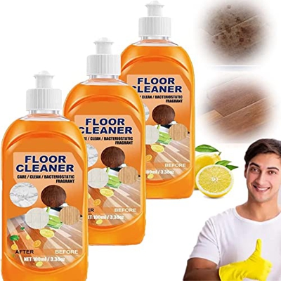 TJDQUOLI Honifee Floor Cleaner, Honifee Floor Cleaner Solution, Honifee Floor Cleaner Ocean, Powerful Decontamination Floor Cleaner (3 PCS)