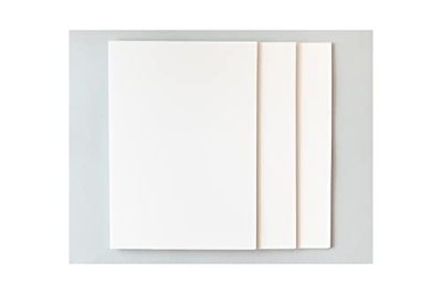 Cartón Pluma de 5 mm de Grosor- A3 (47x29,7) 3 Unidades-A4 (29,7x21) 5 Unidades (Blanco, A3 (47x29,7)