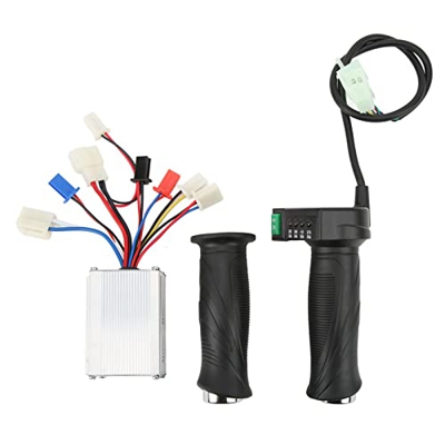 BuyWeek - Controlador de Motor Cepillado para Bicicleta eléctrica, 12 V, 250 W, Controlador de Velocidad de Motor Cepillado, Mango de Acelerador, empu