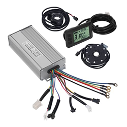 BuyWeek 48V 1000W 1500W Kit de Controlador de Motor, Bicicleta eléctrica 30A Controlador de Onda sinusoidal LCD7U Pantalla Medidor Fingure Kit de Acel en oferta