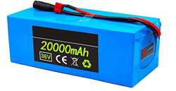 stdpcxz Batería De Bicicleta Eléctrica 36V 20Ah Batería De Iones De Litio para Bicicleta Ebike con Cargador 200W 250W 350W 450W 500W 700W Motores 36V  características