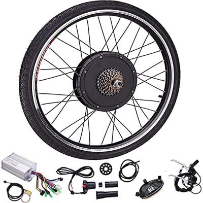 PCFORM 48V 1000W 20"/ 24" / 26"/27.5" / 28"/ 29" / 700C Kit de Bicicleta Eléctrica, Kit de Conversión de Rueda Delantera/Rueda Trasera Bicicleta Eléct