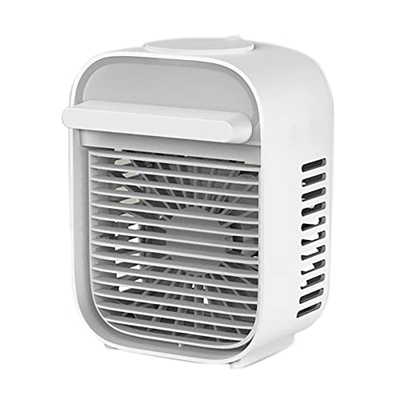 Happlignly Enfriador de Aire Personal Mini Ventilador PortáTil Ventilador de Escritorio PequeñO con Pantalla TáCtil de 3 Velocidades de Ventilador par