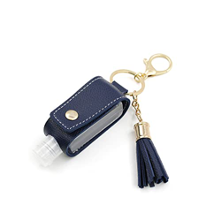 IVBUT Portable Keychain Spray Bottles,Mini Leather Portable Dispenser,with 30ML Small Bottle Key Chain Charm,Tassel Key Hanger. (B) características