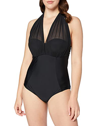 Curvy Kate Wrapsody baño, (Black Black), (Talla del Fabricante: 34FF) para Mujer características