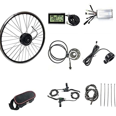PCFORM Kit De Conversión De Rueda Delantera E-Bike 20"/24"/26"/27.5"/28"/29"/700c Kit De Conversión De Neumático De Bicicleta Ebike,Bicicleta Eléctric