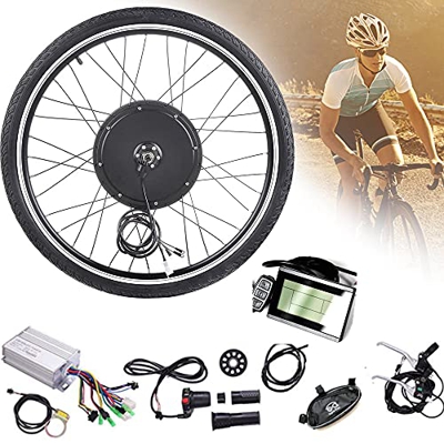 PCFORM 48V 1000W 20"/ 24" / 26"/27.5" / 28"/ 29" / 700C Kits de conversión de Bicicleta eléctrica ebike de Rueda Delantera con Pantalla LCD,FrontWheel