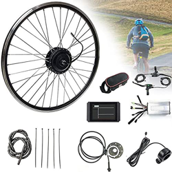 PCFORM 36V / 48V 500W 20"/ 24" / 26"/ 27.5" / 28"/ 29" / 700C Kit de conversión Rueda Trasera Electric Bike Conversion Kit con Controlador de Modo Dua características