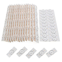 Torribala 100 Piezas 3V SMD Lente óPtica Cuentas de LáMpara con Filtro para ReparacióN de TV LED de 32-65 Pulgadas Cable de 2M Accesorios de Barra de  precio