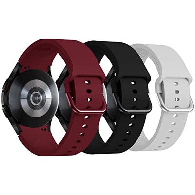 Galaxy Watch 4 Correa - 20 mm Silicona Correa para Samsung Galaxy Watch 4 40mm 44m/Galaxy Watch 4 Classic 46mm 42mm, Pulsera de Repuesto para Samsung 