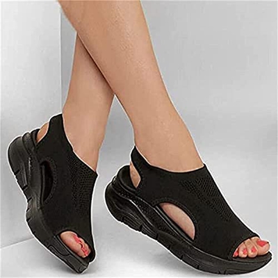 FZFXDC Sandalias Deportivas De Diapositivas Ortopédicas Destalonadas Lavables De Verano 2021, Zapatos De Mujer De Moda De Suela Suave De Malla, Sandal