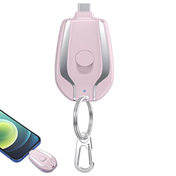 Qepakui Cargador portátil Android | Cargador de Llavero portátil de 1500 mAh con Tipo C - Fuente de alimentación portátil de Llavero Compacto Ultrafin características