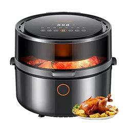 Freidoras Freidora De Aire Inteligente De 5,5 L Horno Tostador con Control Táctil Freidora Eléctrica Visual Multifuncional para El Hogar Completamente características