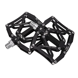 Pedales de bicicleta de montaña, oxidación anódica de aluminio fluido rodamientos pedales de bicicleta para husillo de 9/16 pulgadas características