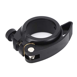 Yeuipea Abrazadera de tija de sillín de liberación de Bicicleta, 3 Piezas de aleación de Aluminio de 40 mm Negro Ligero Abrazadera de tija de sillín d en oferta