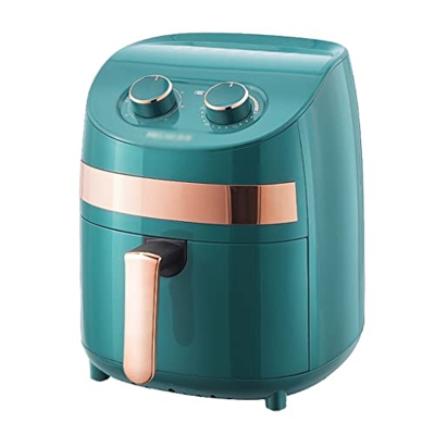 Freidoras Freidora De Aire De 4 L Compacta para El Hogar Hogar Inteligente Mecánica 2 Perillas Multifuncional Sin Aceite Freidora Eléctrica Gran Capac