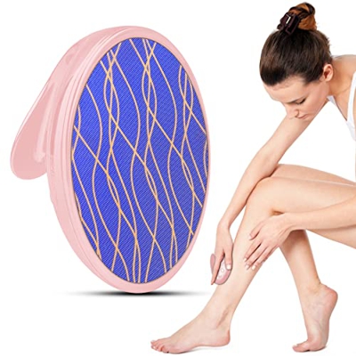 Dreamark Nano Lima de pie de cristal, Herramienta De Belleza para Cuidado de Pies para eliminar callos de piel muerta, Deja la piel suave(Rosa)