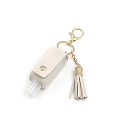 IVBUT Portable Keychain Spray Bottles,Mini Leather Portable Dispenser,with 30ML Small Bottle Key Chain Charm,Tassel Key Hanger. (F) en oferta
