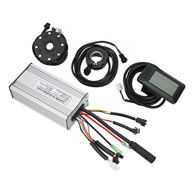 Controlador de motor de bicicleta eléctrica, práctico metal Shell multifuncional buena disipación de calor Kit de conversión de batería de bicicleta c