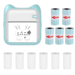 KOCAN Impresora móvil, Mini Impresora de Fotos de Bolsillo Máquina de impresión térmica portátil 203 PPP Conexión inalámbrica BT para Etiqueta de Imag características