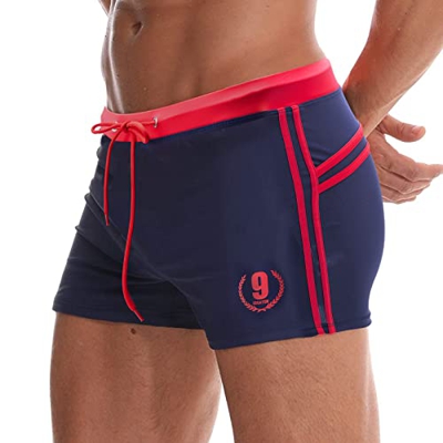 Arcweg Bañador corto para hombre con cordón de natación, pantalones cortos de natación para deportes acuáticos, pantalones cortos, protección UV, ropa