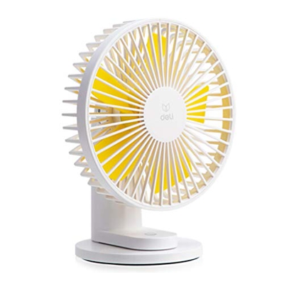 NKII Handheld Fan,USB Fan,Hand Fan,Table Clamp Dual-Purpose Three-Block Wind Speed Adjustable Head/White,Fan