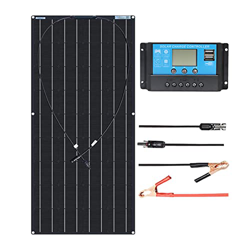 AEBVN Panel Solar Flexible De 100 W, Paneles Solares Semiflexibles Monocristalinos De 12 Voltios Cargador Mono Flexible Fuera De La Red,1pcs,A características