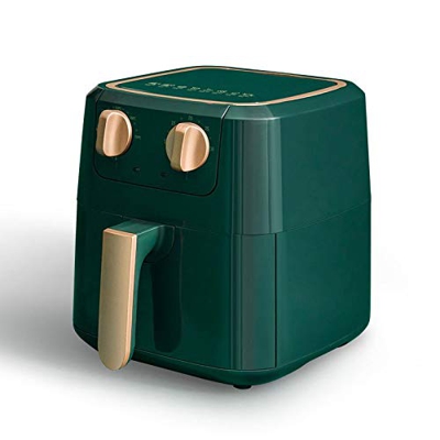 Freidora eléctrica de Aire para el hogar, diseño de Perilla Doble, máquina de Papas Fritas de Gran Capacidad sin freidora eléctrica de Humo de Aceite