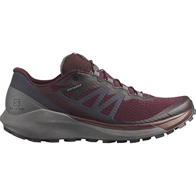 Salomon Sense Ride 4 W, Zapatillas de Senderismo Mujer, Multicolor (Wine Tasting - Quiet Shade - Ebony), 42 EU