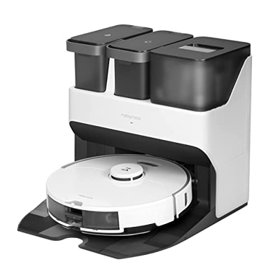 Roborock S7 Pro Ultra Robot Aspirador, 5100Pa con Estación de Acoplamiento Autolavado/Llenado/Vaciado/Limpieza, Robot Aspirador de Mapeo 3D Conectado 