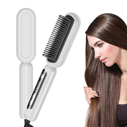 Sindax Cepillo Alisador de Pelo con Generador de Iones y Temperatura Regulable Hasta 210° para Alisa Rizado Anti-quemaduras Apagar Automáticamente (Bl en oferta